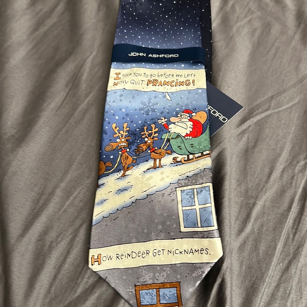 John ashford Christmas tie